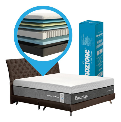 Colchón Queen Size Emozione | Memory Foam | Premium+ 7 Capas