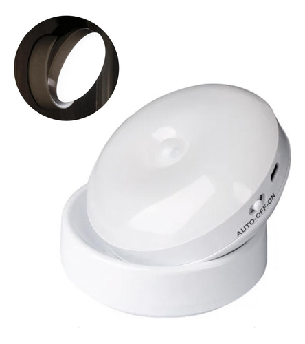 Mini Lampara Led Base Magnetica Recargable Usb Luz Blanca