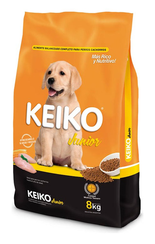 Alimento Animales  Jun Cachorro 8 Kg Keiko Alimentos P/masc
