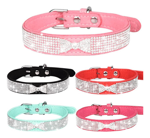 Collar Para Perro Pequeño Diamante Bling Chica Cachorro Gato