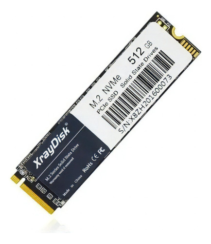 Disco Xraydisk Nvme M.2 Ssd De 512 Gb, Color Negro