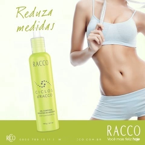 Gel Modelador Corporal Redutor De Medidas Racco Linha Ciclos