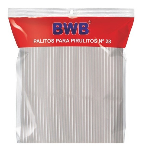 Palito Plástico Transparente Para Pirulito 28cm (200uni) Bwb