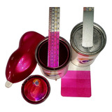 Kit Pintura Candy Bicapa Rosa 1 Lt + Base Aluminio Bic. 1 Lt