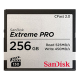 Cartão Memória Sandisk 256gb Cfast 2.0 Extreme Pro 525mbs