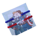 Pulsera Para Pareja Bae Capitán América Novios Regalo
