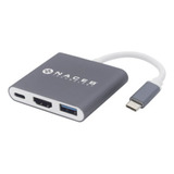 Adaptador Tipo C A Hdmi + Usb 3.0 + Pd Naceb Technology