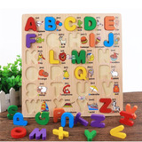 Juego Didactico Para Niños De Abecedario  Letras Encajables