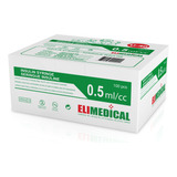 Elimedical Jeringa Veterinaria U-40 0,5 Ml 29 G X ½ Pulgada