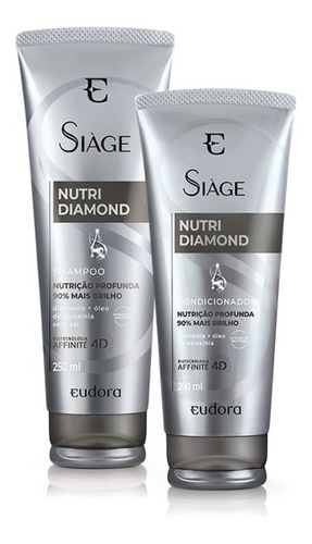 Kit Siage Nutri Diamond Eudora - Shampoo E Condicionador