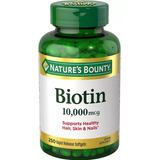 Biotina 10000 Mcg Soporte Premium Cabello Piel Uñas 250 Cap