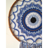 Ojo Turco Artesanal Atrapasueños Deco Amuleto 55x25cm Deco 