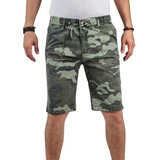 Short Urbano Militar Hombre. Pantalón Cargo Camuflaje. 216