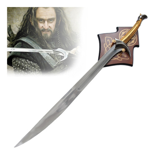 Espada Senhor Dos Aneis Orcrist Thorin Com Suporte De Parede