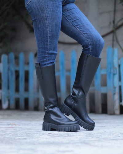 Bota Impermeable Para Dama Suela Alta Chunky Boots