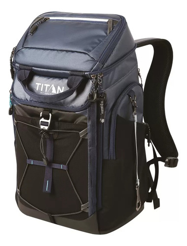 Mochila Hielera Titan Para 26 Latas Dos Colores Diferentes Color Azul