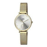 Reloj Para Mujer Q&q Q&q Mujer Qa97j001y Dorado