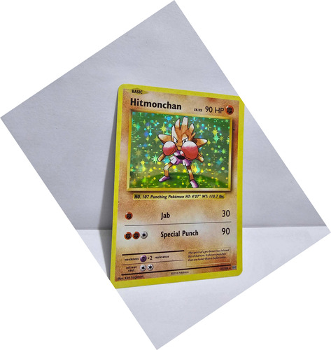 Carta Tarjeta Videojuego Pokemo Go Hitmonchan Holo Año 2016