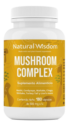 Nw Mushroom Complex Concentración Melena León Reishi 180caps