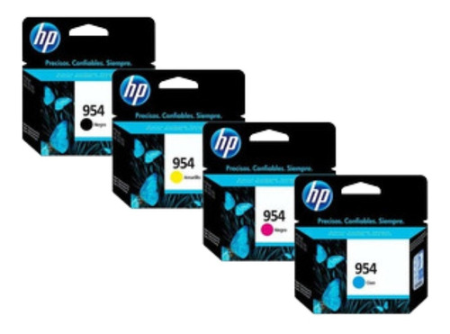 Combo Cartucho Hp 954 Negro + Colores Para 8710 8210 Orginal