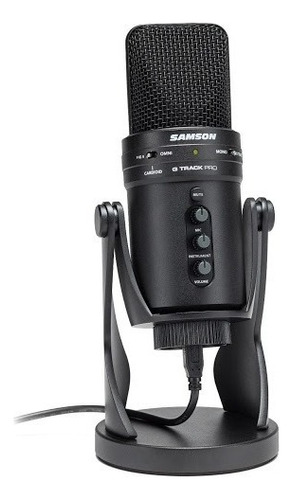 Microfone Condensador Usb Samson G-track Pro Black Silver