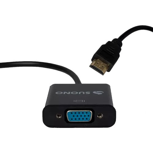 Adaptador Hdmi A Vga Suono 1080p Chip Conversión Incorporado