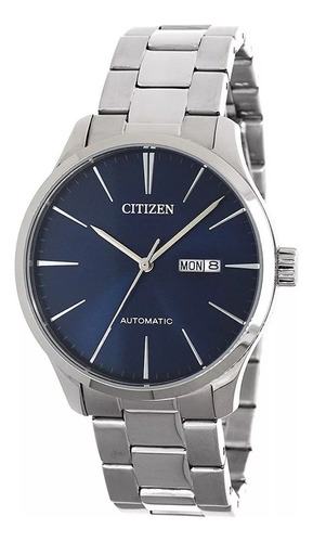 Relógio Automático Citizen Mostrador Azul Masculino Tz20788f