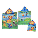 Toalha Poncho Infantil Safari