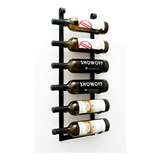 Estantería Vino De Pared  6 Botellas Estética Moderna