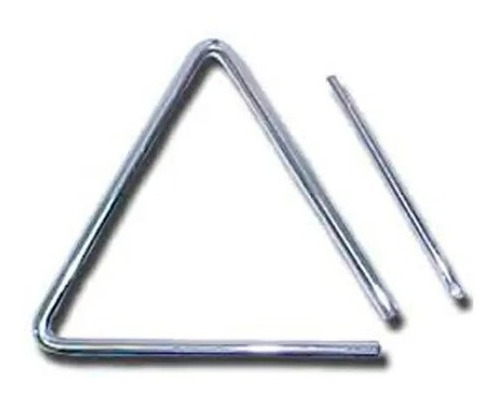 Triangulo Instrumento De Acero 30 Cm Con Baqueta  C