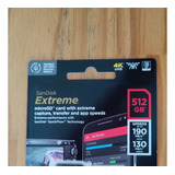 Memoria Microsd Sd Sandisk Extreme 512gb 4k A2 Virgen