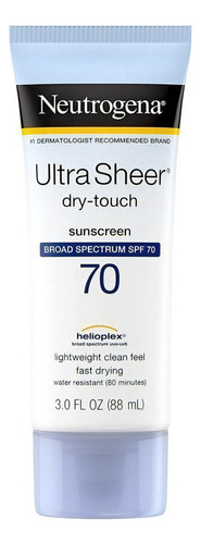 Bloqueador Solar Neutrogena Fps70 Ultra Sheer Dry-touch 88ml