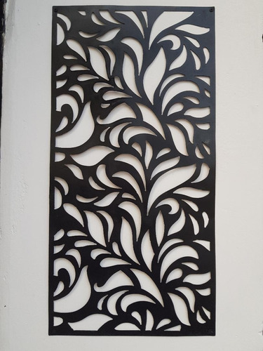 Panel Decorativo En Chapa Calada -  80 X 40