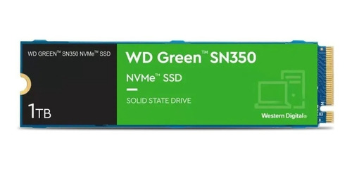 Disco Solido Ssd M.2 1tb Wd Green Sn350 Nvme Wds100t3g0c