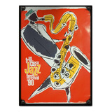 #559 - Cuadro Decorativo Vintage 30 X 40 - Jazz Saxo Poster