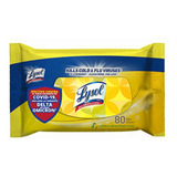 Lysol Toallitas Desinfectantes Limón 80 Pz