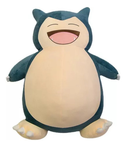 Puff Snorlax Sorrindo Pele Pokémon Gigante 2 Metros Zíper