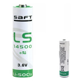 Bateria 3,6v Ls14500 Aa Saft - Li-socl2 - Francesa