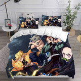 Funda De Edredón Kimetsu No Yaiba, Cama Individual For Niño