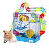 Gaiola Hamster 3 Andares Labirinto Tubo Toda