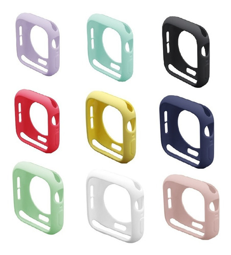 Pack 10 Funda Case Silicon Color Protector Para Apple Watch