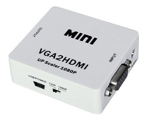 Convertidor / Adaptador Vga A Hdmi + Audio - Pc Y Portátiles