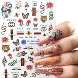Stickers Para Uñas Adhesivos Decoración De Uñas - Nail Art