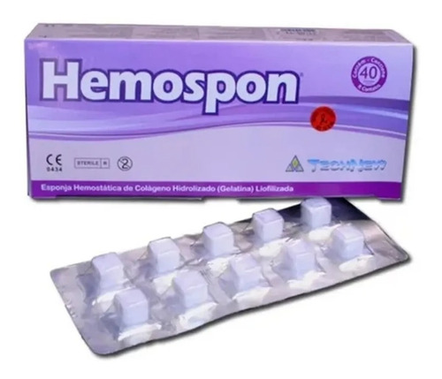 Esponja Hemostatica Hemospon X10u Odontologia