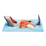 Z Plato De Sushi De Tiburón, Plato Japonés, Decoración De
