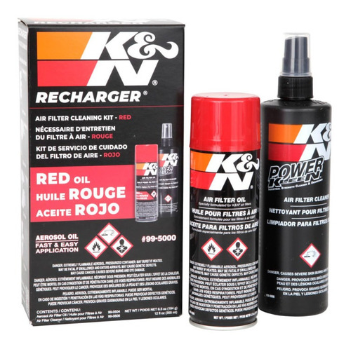 Kit Limpieza K&n Filtros Alto Flujo R6r R1 Gsxr Zx6r S1000rr