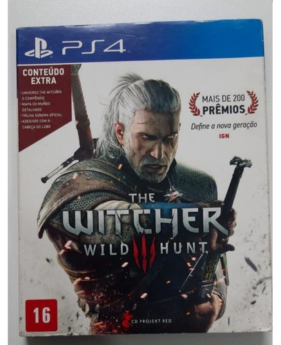 Jogo Ps4 - The Witcher  3 Wild Hunt    Mídia Física Original