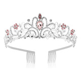 Tiaras Para Niña Princess Crown Bling Rhinestone