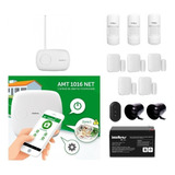 Kit Alarme Intelbras Amt 1016 App 3 Sensor Infra 5 Xas 4010