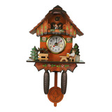 Reloj De Pared Antiguo De Madera Con Forma De Cuco, Campana,